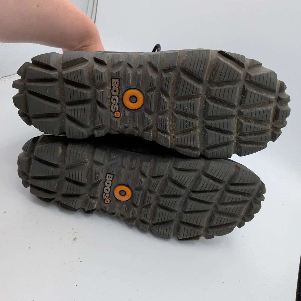 Bogs Arcata LTR MD Mens‎ 10 Black Waterproof Leather Winter Snow Boots 72909-001